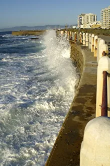 Heavy Seas Pounding a Sea Wall at Mouille Point Heavy Seas Pounding a Sea Wall at Mouille Point