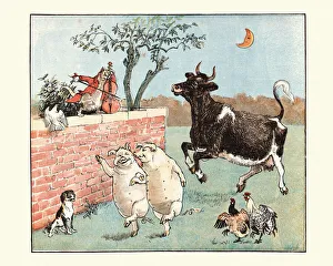 Hey Diddle Diddle, The Cat and the Fiddle, Nursery Rhyme Hey Diddle Diddle, The Cat and the Fiddle, Nursery Rhyme
