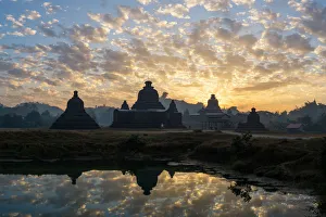 The historical landmark of Mrauk U, Myanmay The historical landmark of Mrauk U, Myanmay