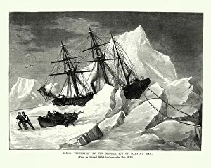 HMS Intrepid in the Middle Ice of Baffins Bay HMS Intrepid in the Middle Ice of Baffins Bay