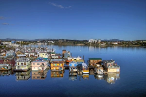 House Boats at Fishermans Wharf in Victoria BC House Boats at Fishermans Wharf in Victoria BC