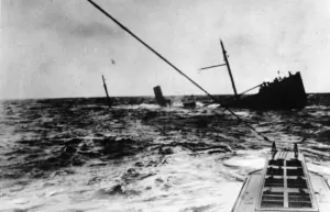 North Sea U-Boat Sinking Print