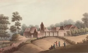 Battle Of Waterloo Prints: Fine Art Storehouse Print of Chateau d Hougoumont circa 1815