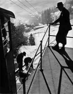 Swiss Ski Resort Prints: Checking The Cable