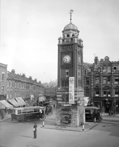 Crouch End Clock Tower Print, 8th August 1928