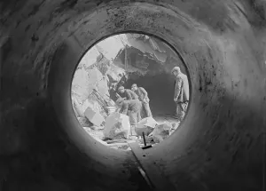 Black And White Construction Images Prints: Construction Workers