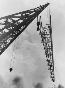 Hulton Archive Pictures Prints: Crane At Work