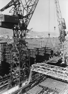 Vintage Shipyard Photos Prints: Cranes