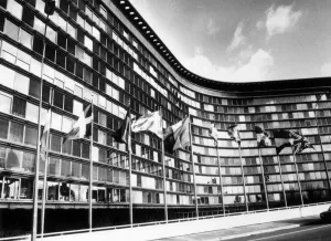 EC Flags Print: Brussels, January 1981
