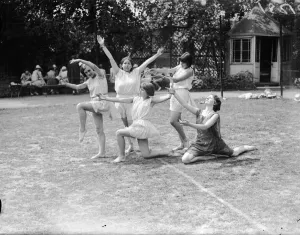 Open Air Exercise Class Print 1929
