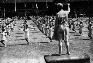 Vintage School Photos Prints: Exercise Time