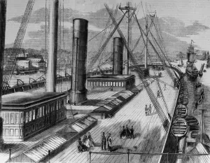 Vintage Maritime Art Prints: Great Eastern Deck