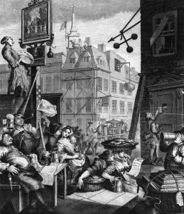 William Hogarth's 1751 Print of Beer Street