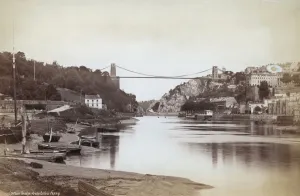 Clifton Suspension Bridge Prints: Clifton Suspension Bridge Print, circa 1880