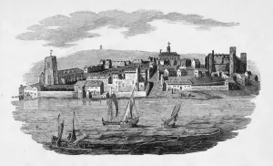 River Mersey Prints: 1650 View across the Mersey - Liverpool Print