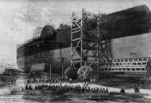 Leviathan Launch 1857 Print