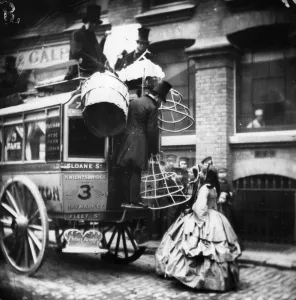 Vintage Fashion Photography Prints: Crinoline Delivery