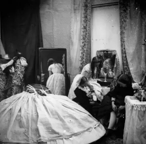 Victorian Era Photographs Prints: A Victorian Boudoir