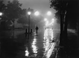 Lonely Copper on the River Thames Print 1929