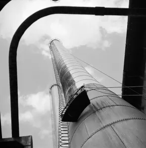 Framed Print : Oil Refinery Stack Print Framed Print : Oil Refinery Stack Print
