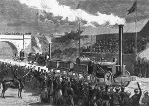 Steam Train History Prints: The Rocket