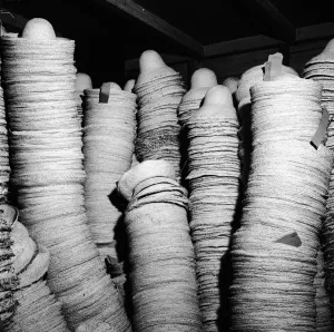 Three Lions Prints: Panama Hats Ready for Export, Curacao Print