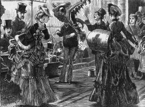 On Stage 1871 Print: Actors in a rehearsal for pantomime