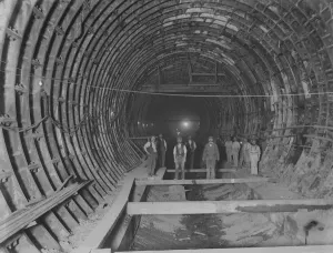 Rotherhithe Tunnel Print, July 1907