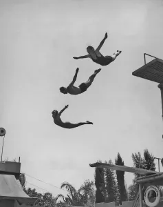 Diving Board Print, 1940s Ambassador Lido Pool