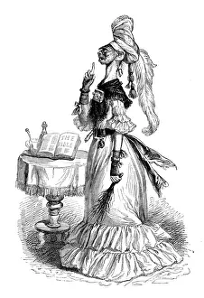 Fantasy Creature Illustrations Prints: Humanized animals illustrations: Monkey lady