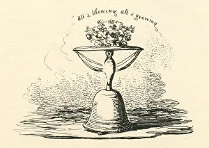 Humour All blowing and growing Cruikshank 19th century cartoon Humour All blowing and growing Cruikshank 19th century cartoon