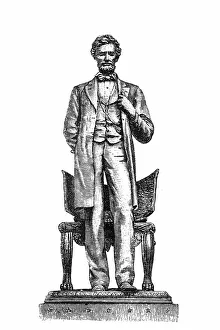 Illustration of Abraham Lincoln Standing, 1864 Illustration of Abraham Lincoln Standing, 1864