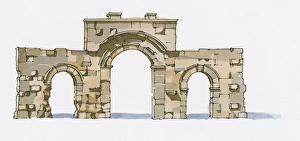 Illustration of City Gate of Olba-Diocaesarea Illustration of City Gate of Olba-Diocaesarea