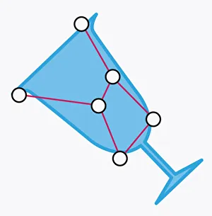 Illustration of Crater constellation represented as cup of Apollo Illustration of Crater constellation represented as cup of Apollo