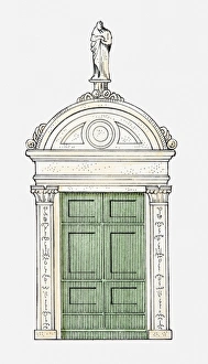 Illustration of a Renaissance doorway, Chiesa di San Zaccaria (St Zacharias Church) Illustration of a Renaissance doorway, Chiesa di San Zaccaria (St Zacharias Church)