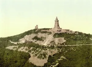 Middle European Landscapes Prints: The Kyffhaeuser Monument in Thuringia