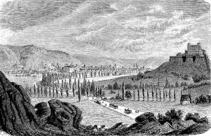 Bavarian Cityscape Prints: View of Eichstaett, formerly also Eichstaedt or Aichstaed