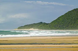 Indian Ocean seascape and sandy beach at Greater St. Lucia Wetland Park World Heritage Indian Ocean seascape and sandy beach at Greater St. Lucia Wetland Park World Heritage