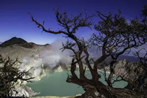 Prints of View to the crater lake Kawah Ijen Images Dated 2013 September: Kawah Ijen Crater Lake Print, Java, Indonesia