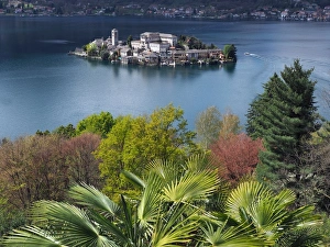 Island Of San Giulio Seen From The Sacred Mountain Of Orta Island Of San Giulio Seen From The Sacred Mountain Of Orta