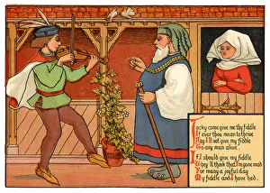 Jacky Come Give Me Thy Fiddle - Victorian nursery rhyme illustration Jacky Come Give Me Thy Fiddle - Victorian nursery rhyme illustration