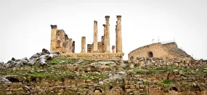 UNESCO World Heritage Site In Jordan Prints: Jerash Temple