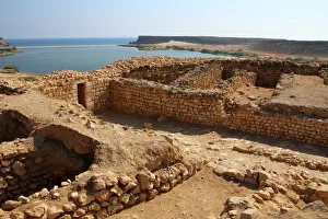Khor Rori, ruins of an ancient South Arabian town, UNESCO World Heritage Site, Oman Khor Rori, ruins of an ancient South Arabian town, UNESCO World Heritage Site, Oman