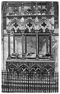 King Casimir IV and his wife Elisabeth in a tomb in the chapel of the Wawel Castle in King Casimir IV and his wife Elisabeth in a tomb in the chapel of the Wawel Castle in