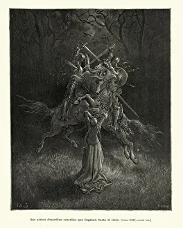 Art/gustave dore 1832 1883/knights fighting duel princess orlando furioso Art/gustave dore 1832 1883/knights fighting duel princess orlando furioso