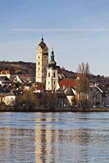 Krems-Stein on Danube river, Altstadt am Wasser, Krems-Stein, Waldviertel, Lower Austria, Austria Krems-Stein on Danube river, Altstadt am Wasser, Krems-Stein, Waldviertel, Lower Austria, Austria