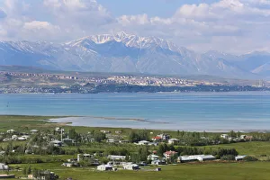 Lake Van, view from Van over Edremit, Taurus Mountains, Van Province Lake Van, view from Van over Edremit, Taurus Mountains, Van Province
