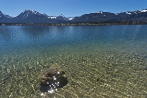 Lake Wolfgang, clear water, Ried am Wolfgangsee, Salzburg State, Austria Lake Wolfgang, clear water, Ried am Wolfgangsee, Salzburg State, Austria