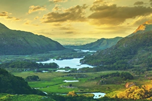 Lakes of Killarney at dawn as seen from the Ladies View- Ring of Kerry, County Kerry Lakes of Killarney at dawn as seen from the Ladies View- Ring of Kerry, County Kerry