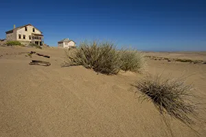 Landscape of the Abandoned Houses of the Mining Ghost Town of Kolmanskop, Luderitz Landscape of the Abandoned Houses of the Mining Ghost Town of Kolmanskop, Luderitz